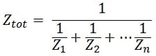 parallel connection formula